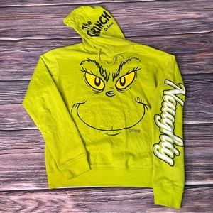 The Grinch Hoodie Dr. Seuss Pullover Soft Sweatshirt Unisex Adult Size XS